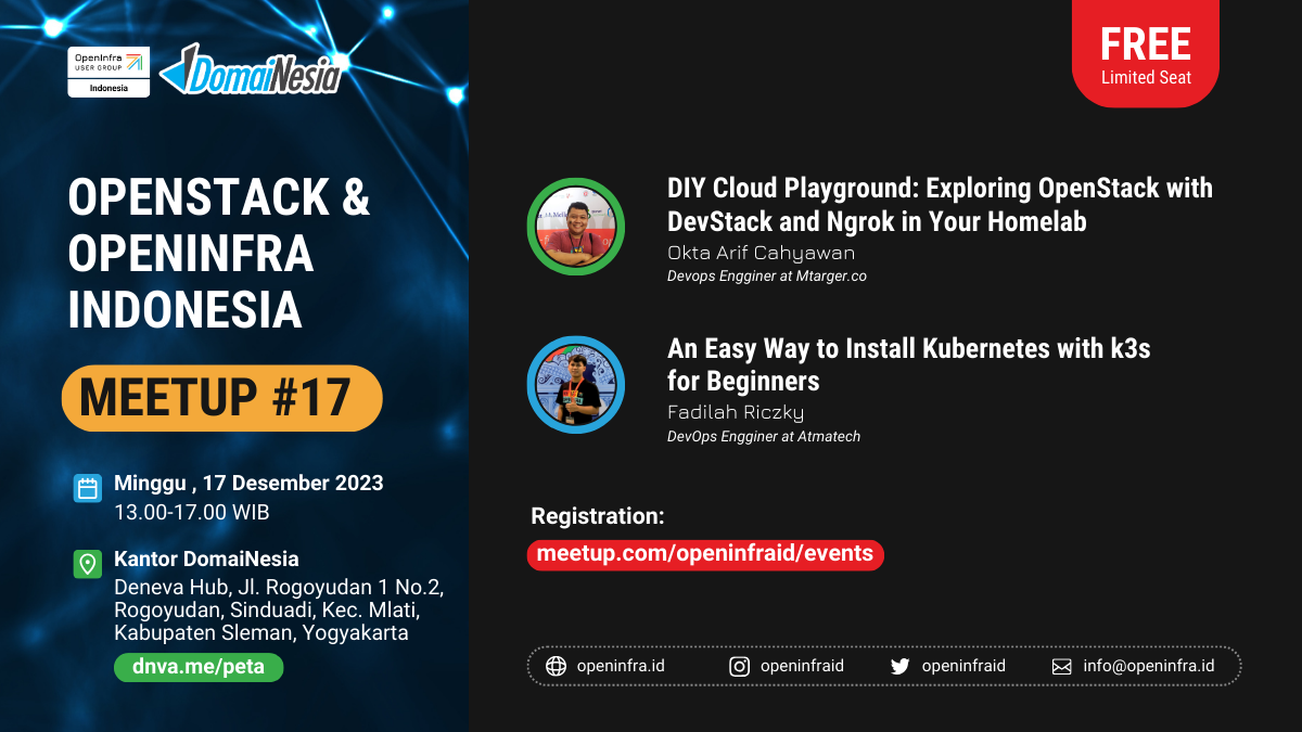 OpenStack & OpenInfra Indonesia Meetup #17 with Domainesia - Offline Meetup